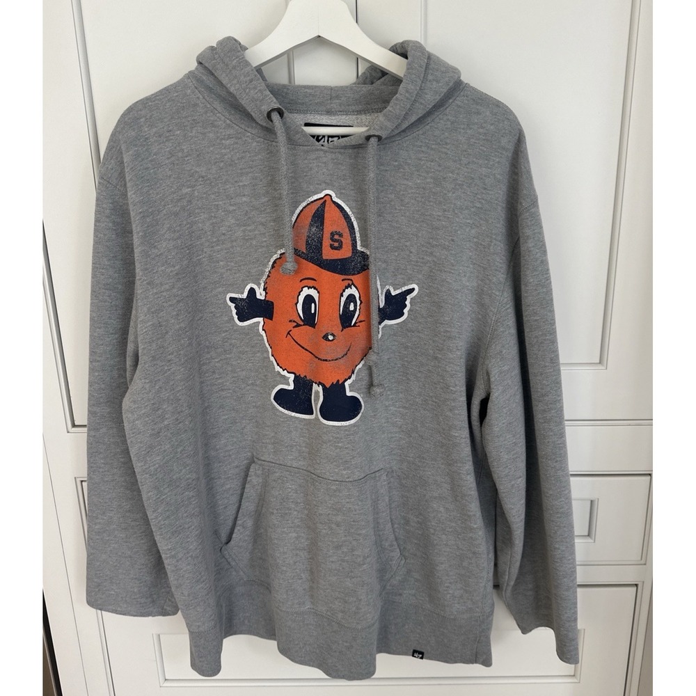 Syracuse University 47 Brand Hoodie Sweatshirt Otto Cut Cuffs Size XL